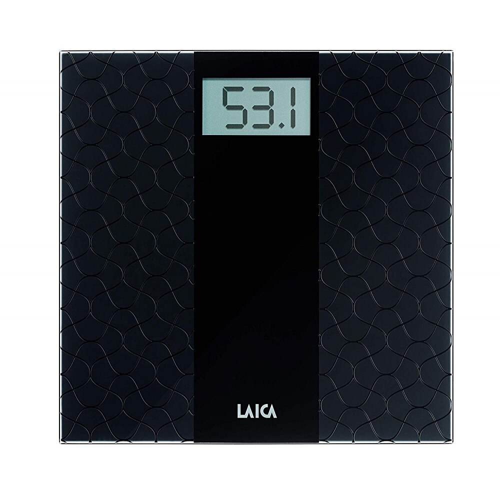 Cantar electronic Laica PS1069, platforma sticla sablata, 180 kg, negru