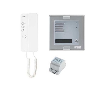 Kit interfon, audio, pentru o familie, post exterior Sinthesi, post interior cu receptor Miro, cablaj 4+n, Urmet 1150/301 Kit interfon, audio, pentru o familie, post exterior Sinthesi, post interior cu receptor Miro, cablaj 4+n, Urmet 1150/301