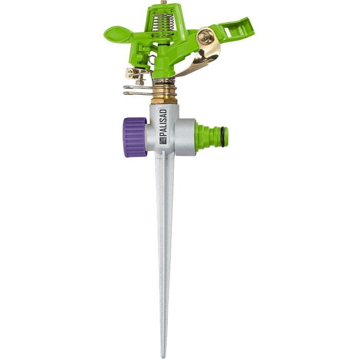 Aspersor cu puls, cu spin, ajustare a unghiului si raza de actiune, din alama, PALISAD