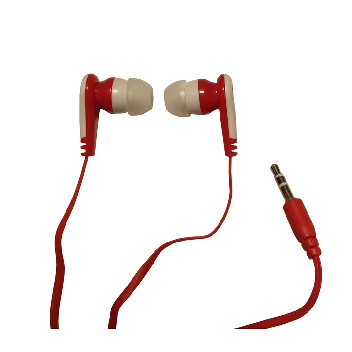 Casti Intraauriculare, In Ear, Cu Fir, Dynamic Sound, Rosu