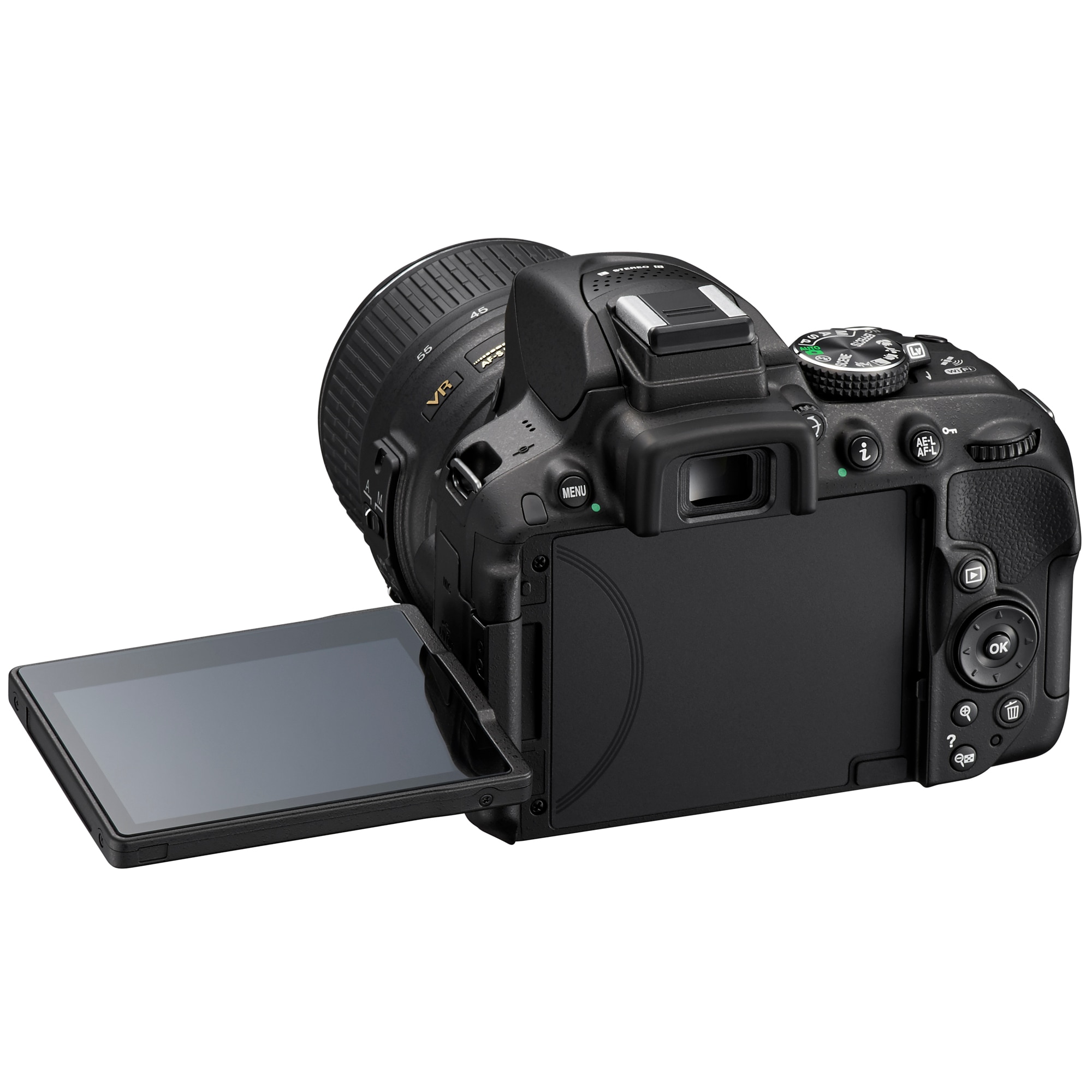 Aparat foto DSLR Nikon D5300, 24.2MP, Black + Obiectiv 18-55mm VR