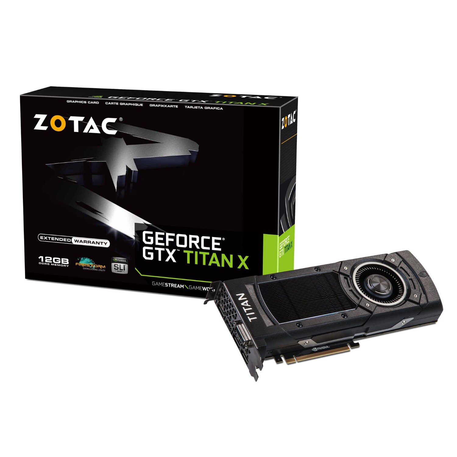 グラフィックボード・グラボ・ビデオカード ZOTAC GTX TITAN X 12GB Placa video ZOTAC GeForce® GTX Titan X, 12GB GDDR5, 384-bit - eMAG.ro