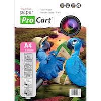 Hartie Procart, transfer termic, pentru tricouri negre, 120g/m2, A4, 5 coli