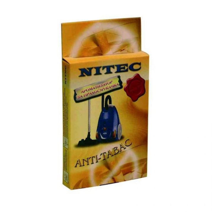 Ароматизатор за прахосмукачки NITEC М42, 3бр., Аромат Anti-Tabac/Против цигарен дим