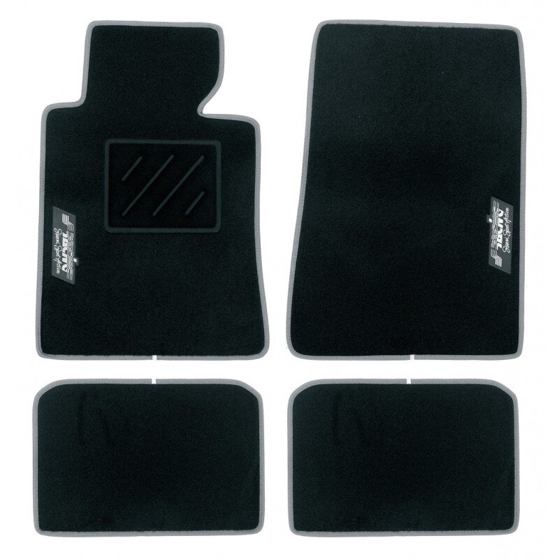 Set covorase auto universale, model negru/gri, Simoni Racing, 4 bucati, cod TSRE/DGR