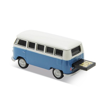Memorie USB AutoDrive, Volkswagen T1, 16GB, Albastru Memorie USB AutoDrive, Volkswagen T1, 16GB, Albastru