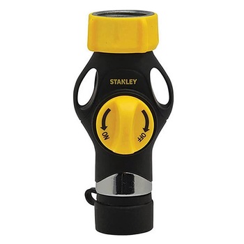 Conector furtun Stanley 38610 Deluxe, 1”, comutator on/off, metalic Conector furtun Stanley 38610 Deluxe, 1”, comutator on/off, metalic