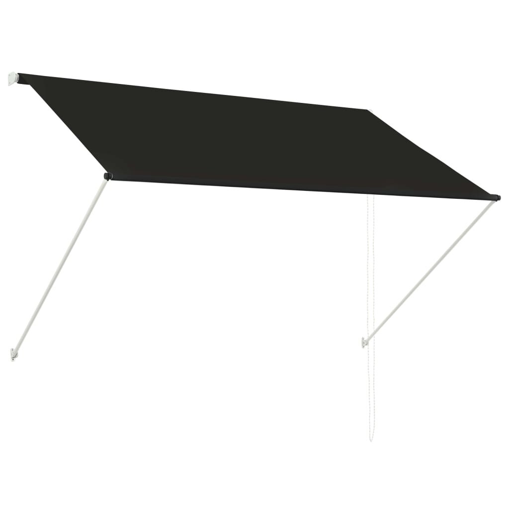Copertina retractabila pentru ferestre, vidaXL, Tesatura, 200 x 150 cm, Gri