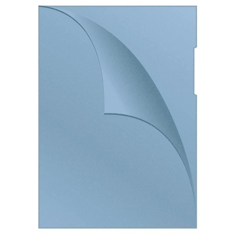 Folie protectie Q-CONNECT, A4, deschidere laterala, 120 microni, 100 file/set, albastru