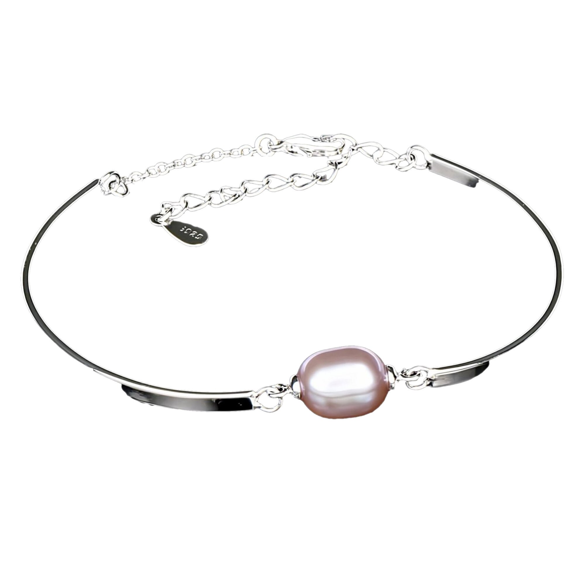 Bratara din Argint 925 cu Perla Naturala, Argo Purple Pearl