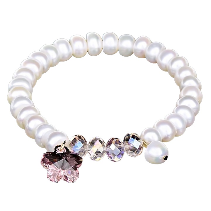 Bratara cu Perle Naturale, Daisy