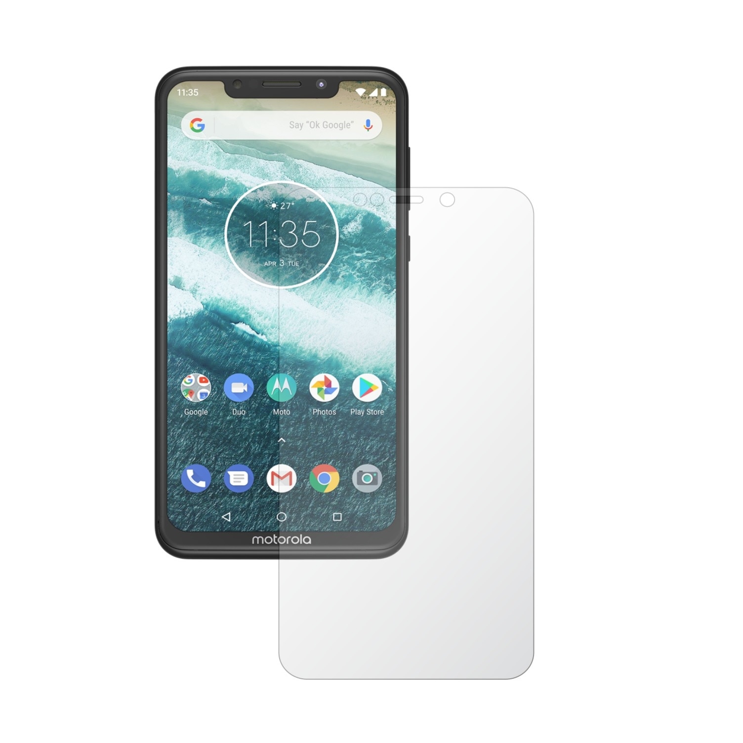 Folie Protectie Ecran Invisible Skinz UHD AutoRegeneranta pentru Motorola One Power (P30 Note) - Folie Siliconica Ultra-Clear cu Acoperire Totala, Edge to Edge Full Display Cover, Adeziva si Foarte Flexibila