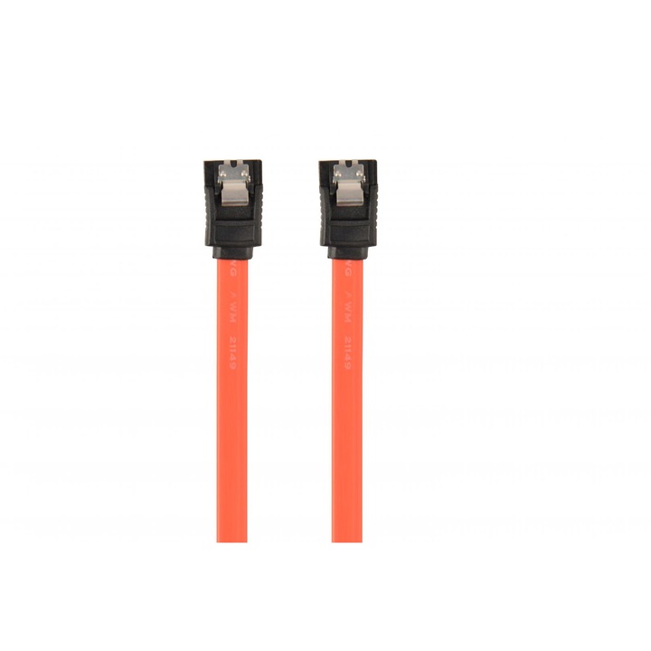 Gembird SATA3 100cm data Kábel Metál clips Piros, Kábel