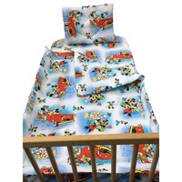 Lenjerie pentru patut bebelusi din bumbac 100%, trei piese, by Liz Line-B24