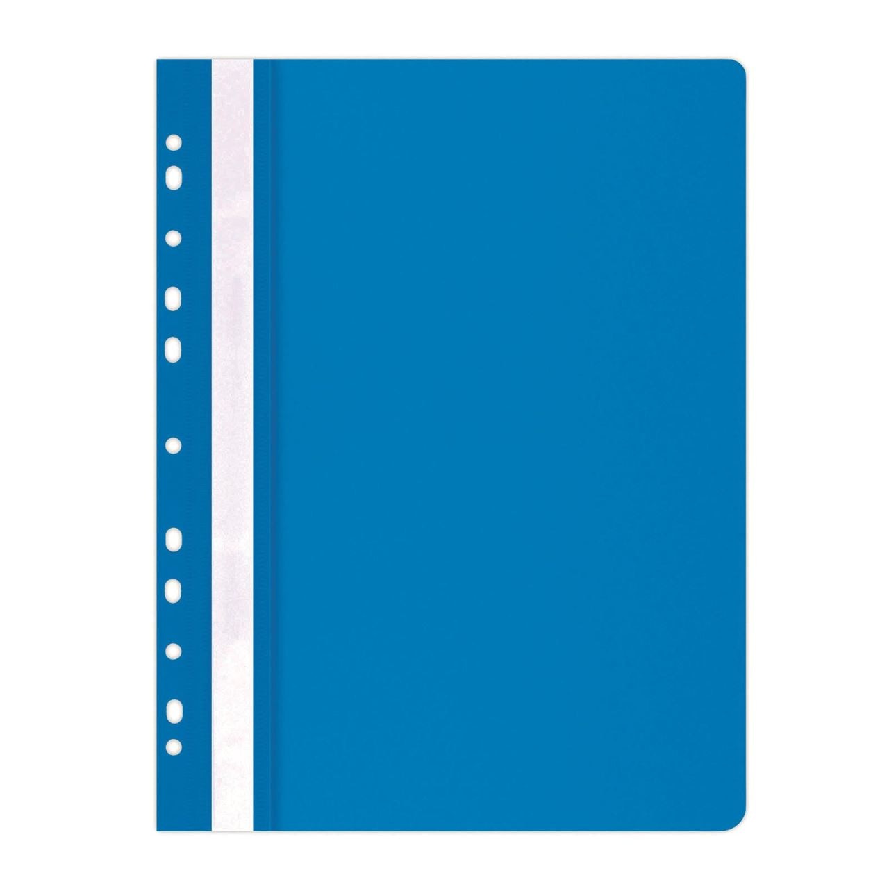 Dosar din plastic cu sina si multiperforatii OFFICE Products, albastru