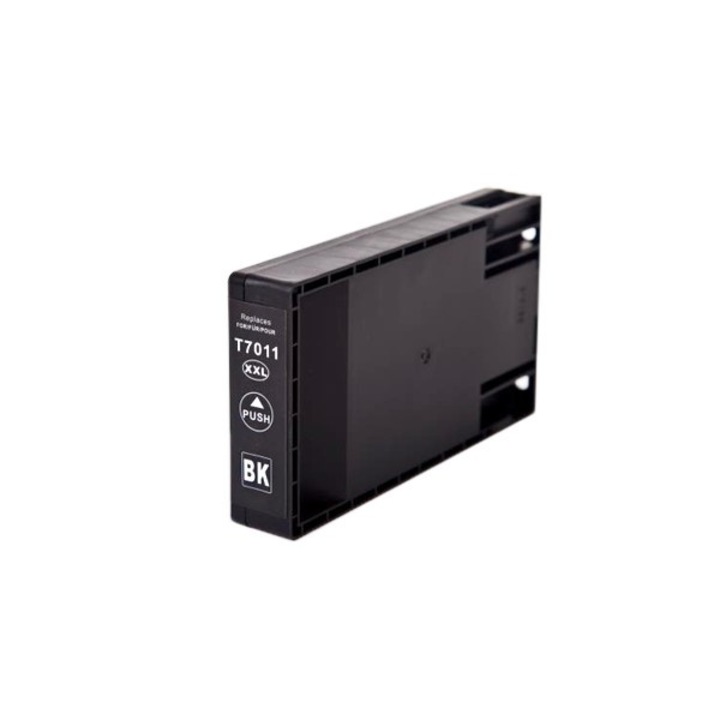 Utángyártott Epson T7011 Black (BK@72 ml) Kompatibilis Chipes Tintapatron
