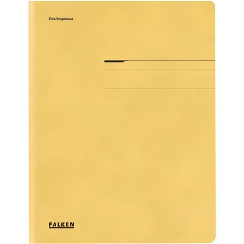 Dosar din carton Falken, tip plic, 320g/mp, galben Dosar din carton Falken, tip plic, 320g/mp, galben
