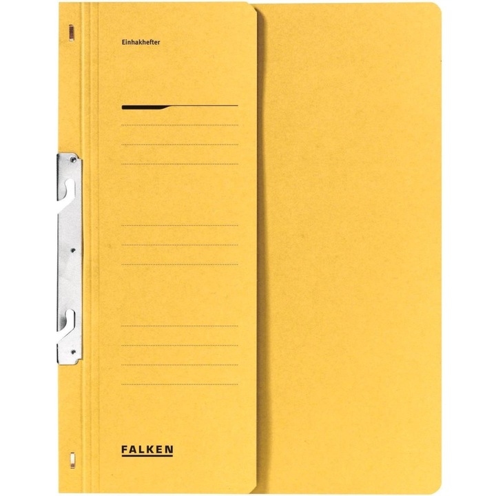 Картонена пила Falken за телбод с щипки, 1/2 корица, дебела шина, 250g/m2, жълта