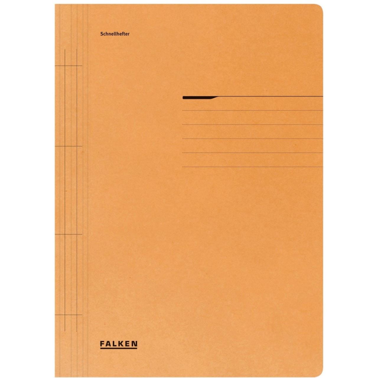 Dosar din carton Falken cu sina groasa, 250g/mp, portocaliu
