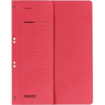 Dosar din carton Falken, de incopciat cu capse, coperta 1/2, sina groasa, 250g/mp, rosu Dosar din carton Falken, de incopciat cu capse, coperta 1/2, sina groasa, 250g/mp, rosu