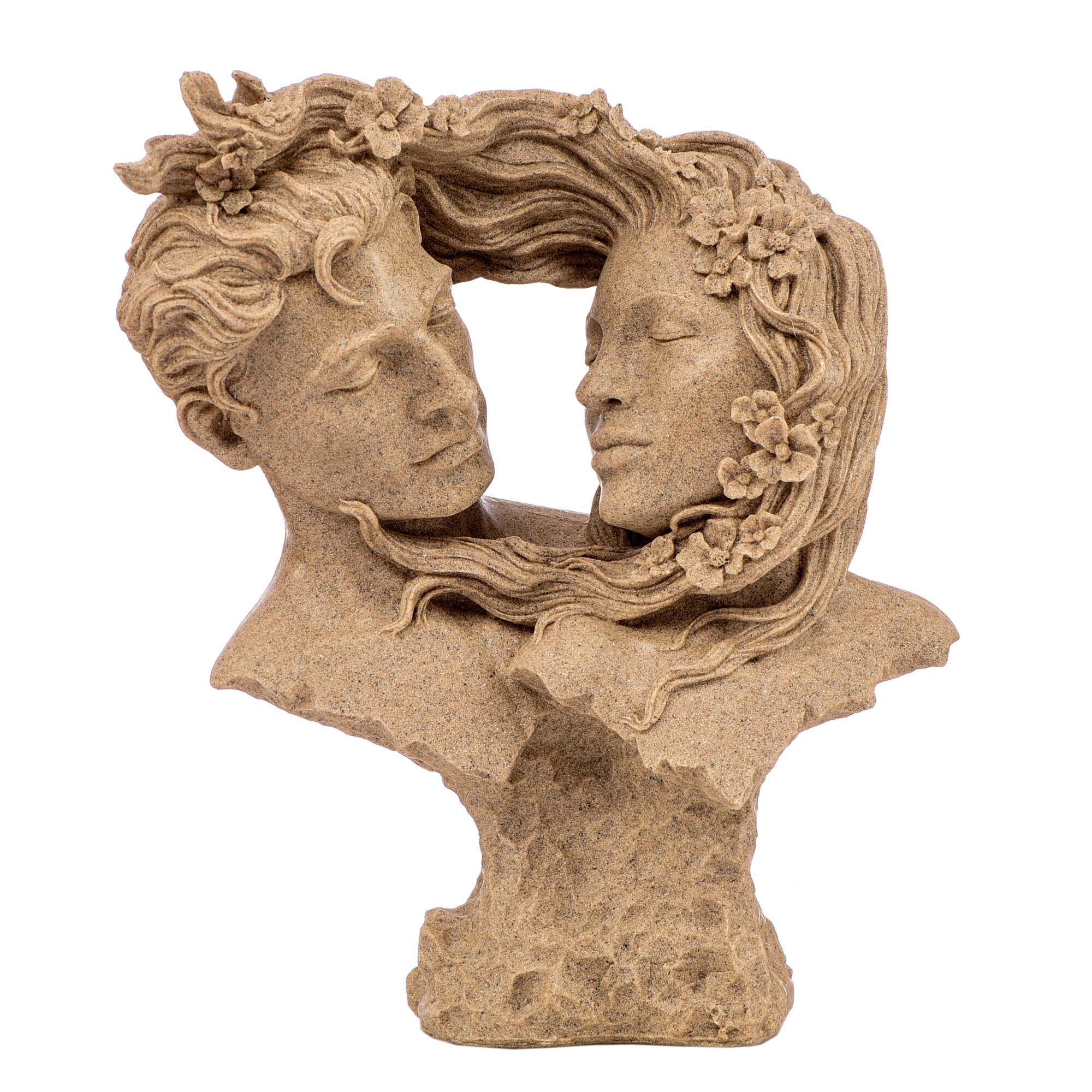 Statueta 'Indragostiti' 5, realizata din rasina si pulbere de piatra, 30 cm