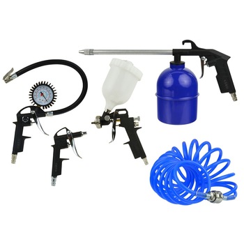 Set accesorii pentru compresor Geko G01100, 5 piese, 16 bar presiune maxima Set accesorii pentru compresor Geko G01100, 5 piese, 16 bar presiune maxima