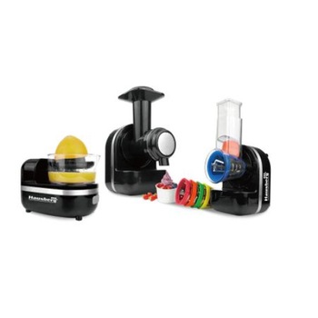 Robot bucatarie 3 in 1 masina inghetata, storcator citrice, tocator HB-7521B, 150W, negru Robot bucatarie 3 in 1 masina inghetata, storcator citrice, tocator HB-7521B, 150W, negru