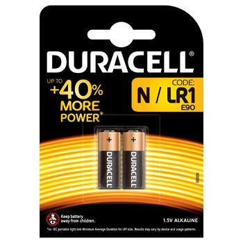 Baterii Duracell LR1 N 1,5V alcaline set 2 bucati Baterii Duracell LR1 N 1,5V alcaline set 2 bucati