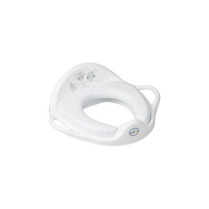 Gyermek WC ülőke puha Baglyocska fehér