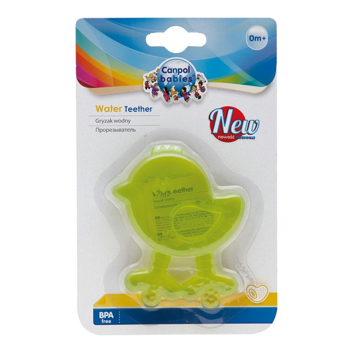 Inel gingival „Puisor“, Canpol babies®, fara BPA, verde Verde