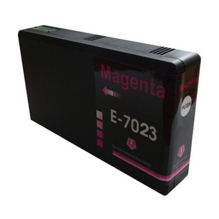 Cartus de cerneala Epson T7023 Magenta (M@25 ml) remanufacturat, compatibil cu cip