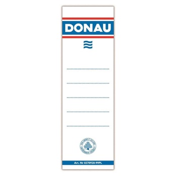 Etichete pentru biblioraft DONAU, autoadezive, albe, 54 x 153 mm, 20 buc/set Etichete pentru biblioraft DONAU, autoadezive, albe, 54 x 153 mm, 20 buc/set