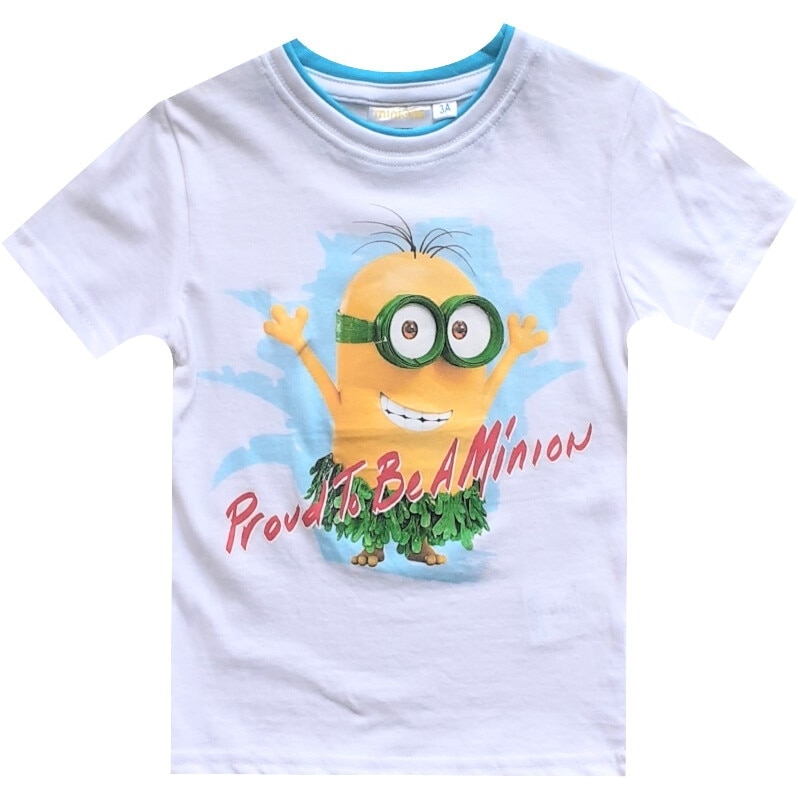 Tricou cu maneca scurta , Minion, Alb