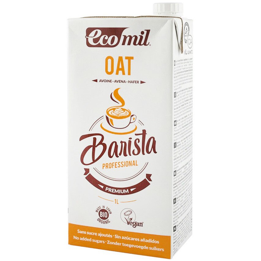 Bautura vegetala BIO de ovaz pentru cafea - Barista, Ecomil - 1L