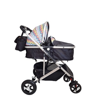 Carucior Beibei, 2 in 1 reversibil, transformabil landou-sport, Multicolor, Unitoys Carucior Beibei, 2 in 1 reversibil, transformabil landou-sport, Multicolor, Unitoys