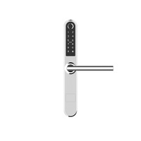 incuietoare inteligenta portass -acces control cu amprenta  aplicatie generare cod cu telefonul -android ios bluetooth cod  card si cheie - apartamente in regim hotelier firme institutii clanta - maner  broasca  butuc  zavor de usa argintie imagen 53_0_
0