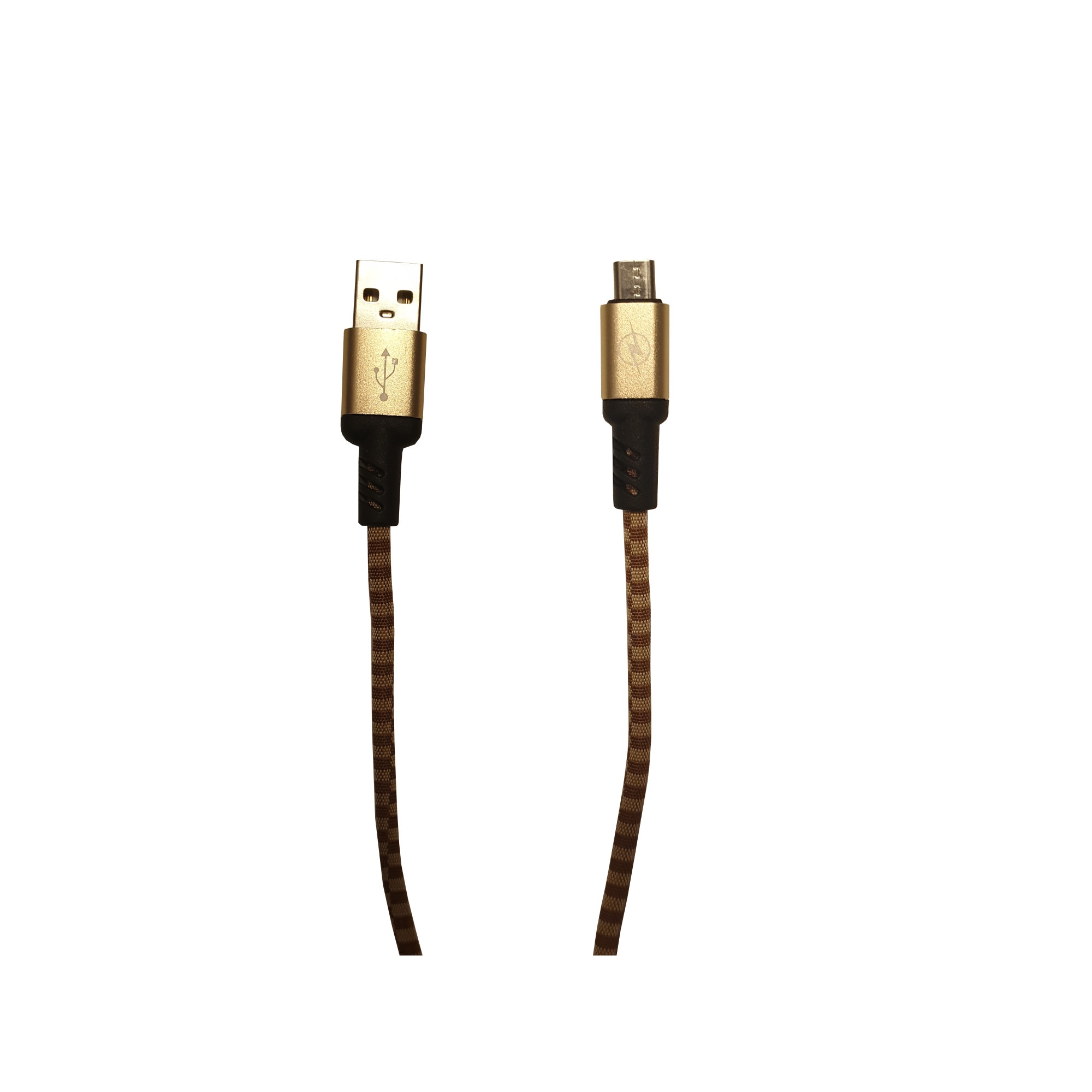 Cablu Alimentare Si Date MicroUSB , Panzat , Fast Charge , Pentru Telefoane,Tablete si Gadget-uri Smart , Ultra Quality , Auriu