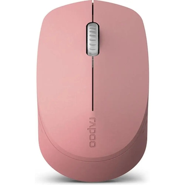 Mouse Optic Wireless Mouse RAPOO M100 Silent, Multi-mode, Roz Fara Fir