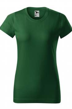 Tricou pentru dama Basic, Verde sticla Tricou pentru dama Basic, Verde sticla