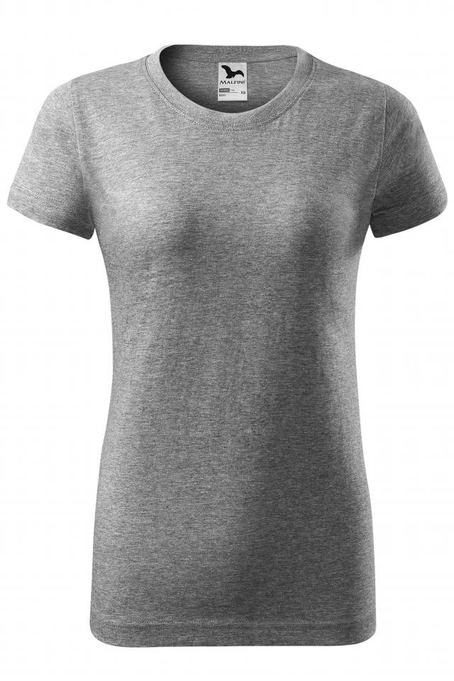 Tricou pentru dama Basic, Gri inchis