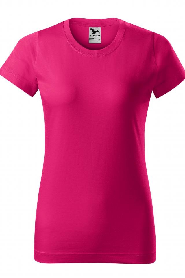 Tricou pentru dama Basic, Roz zmeuriu