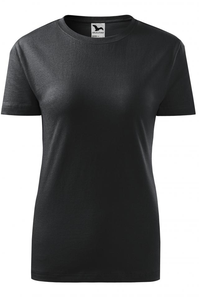 Tricou pentru dama Basic, Ebony gray