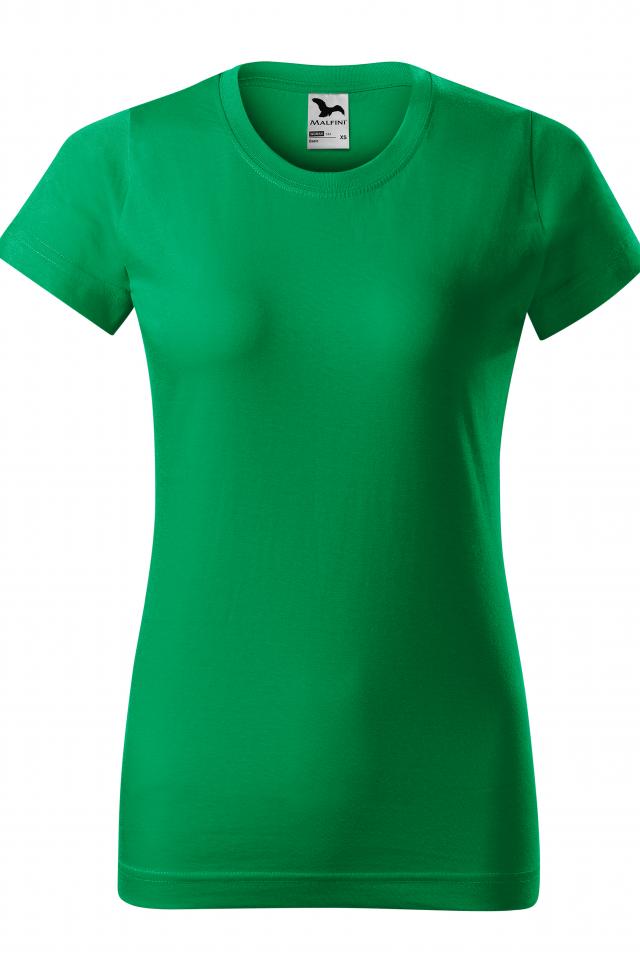 Tricou pentru dama Basic, Verde Mediu