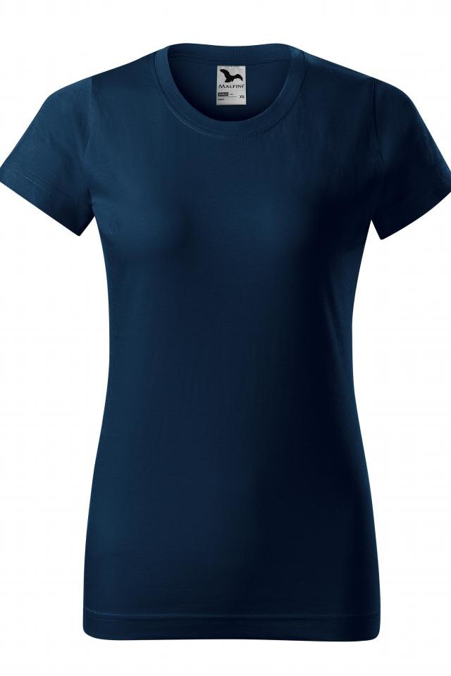 Tricou pentru dama Basic, Albastru marin