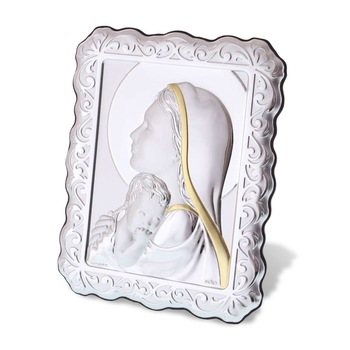 Icoana dantelata Maria cu pruncul 26x32 cm Icoana dantelata Maria cu pruncul 26x32 cm