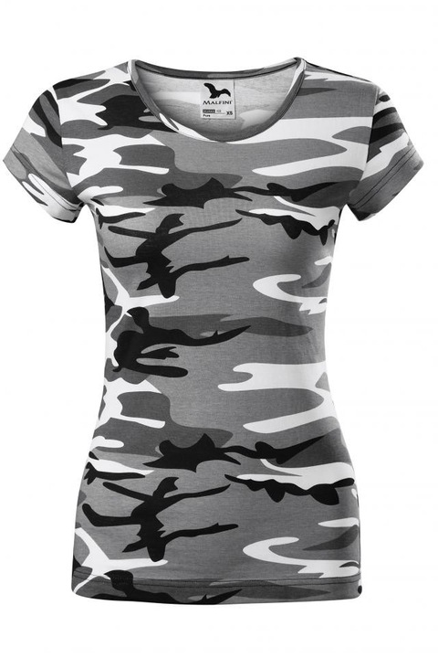 Tricou pentru dama Pure, Camuflaj gri