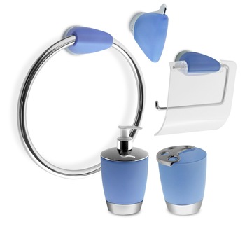 Set baie 5 piese KRISTAL, Tatay, Bleu Set baie 5 piese KRISTAL, Tatay, Bleu