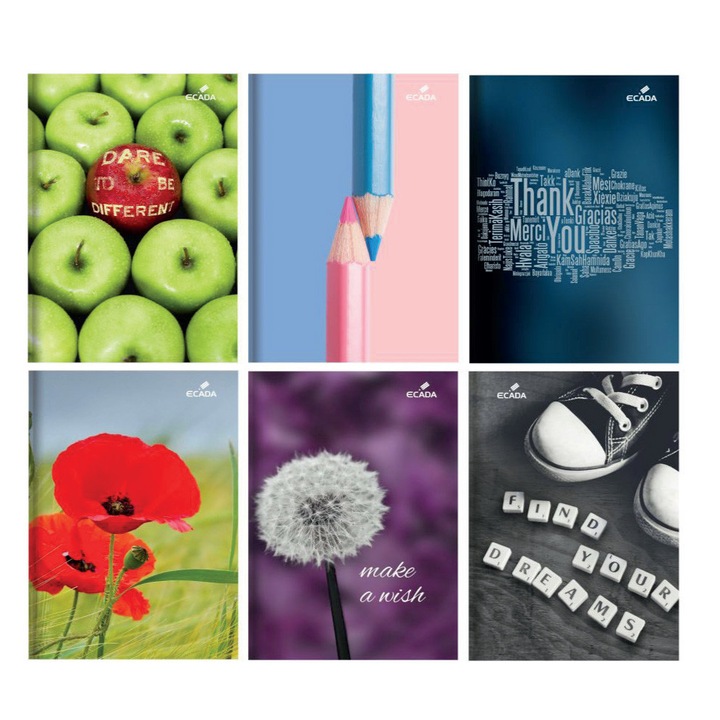 SZETT Ecada A4 Mathematics notebookok, 100 lapos, 60g/m2, 5db/készlet