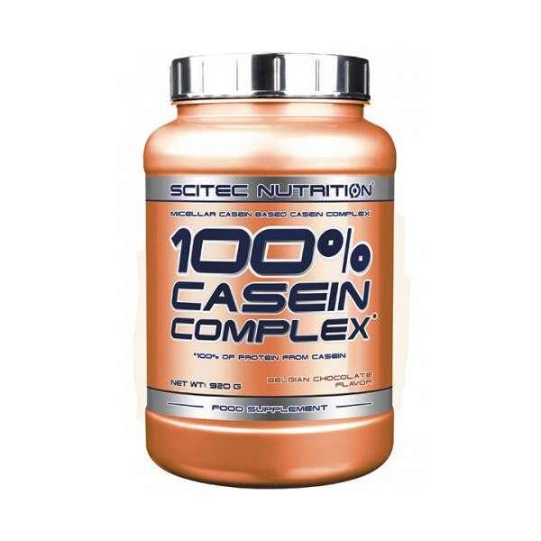 Supliment nutritiv pentru cresterea si mentinerea masei musculare 100% Casein Complex, 920 g, Scitec