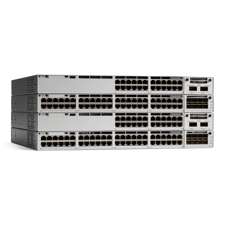 Комутатор Cisco Catalyst 9300, 24-port PoE+, Network Essentials